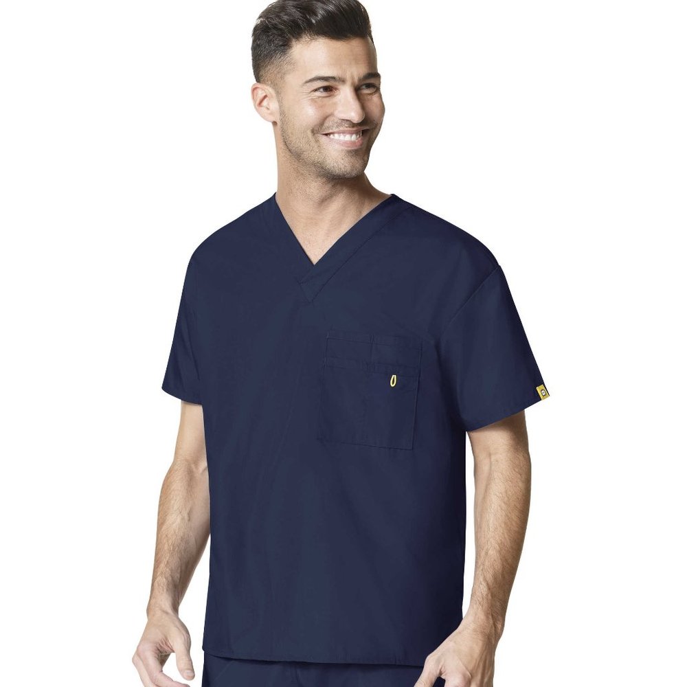 WonderWink Unisex Navy Origins Aplha V-Neck Top